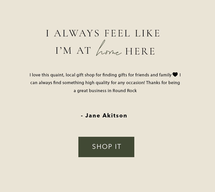 I Always Feel Like I'm At home Here