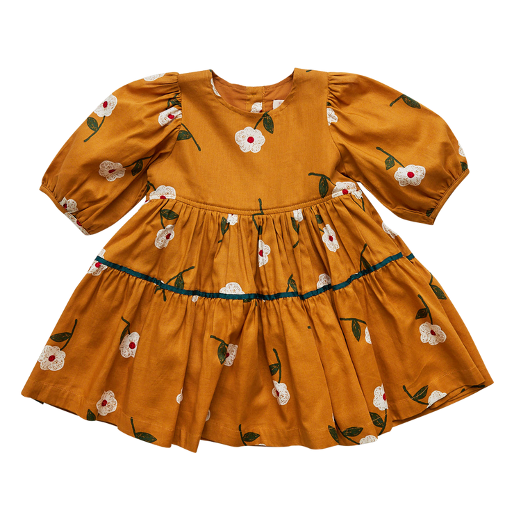 Pink Chicken Eileen Bubble Gold Flower/Maribelle Dress Gold Flower