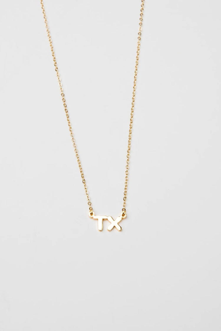 Texas Initial Necklace