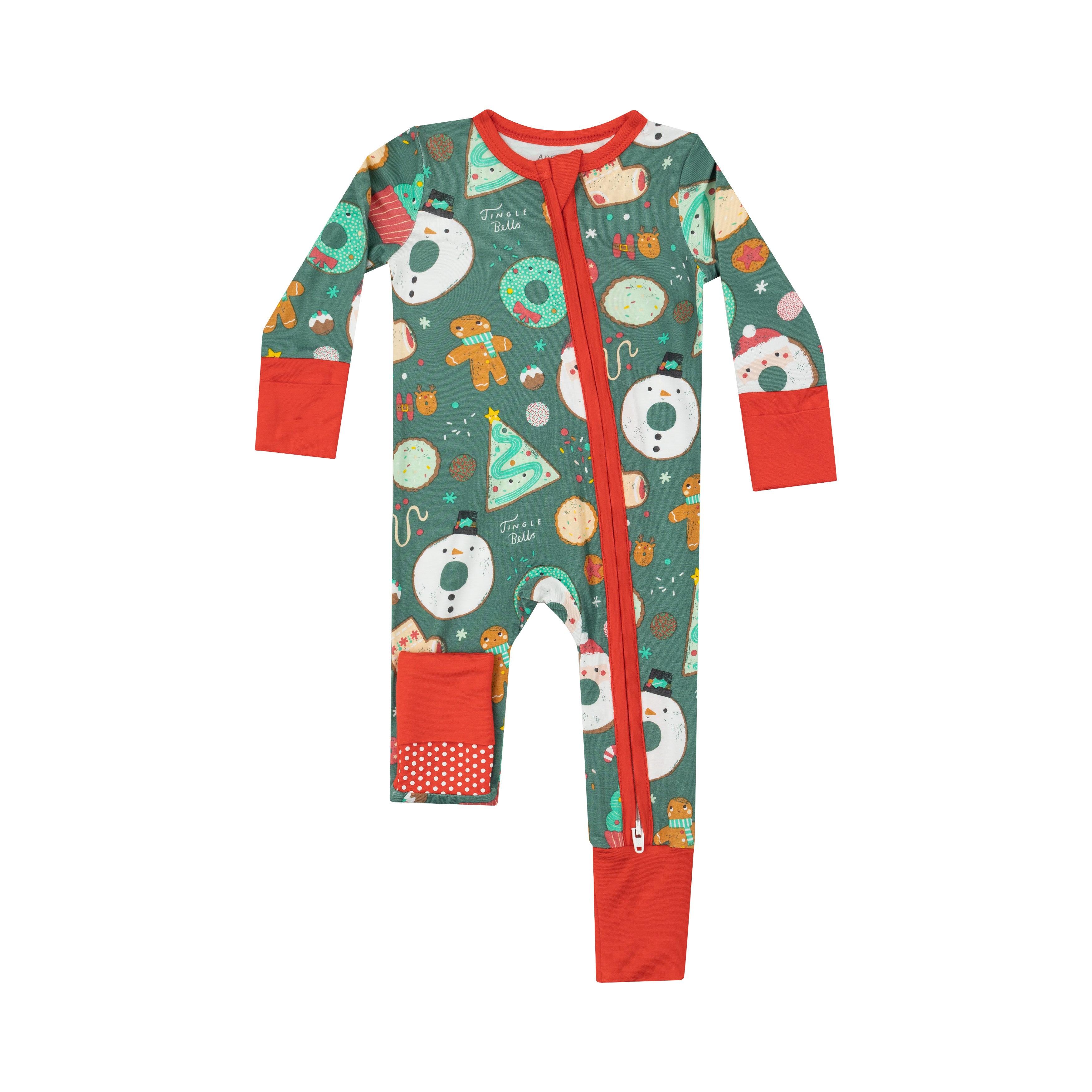 Angel Dear Christmas Treats Two Way Zipper Romper