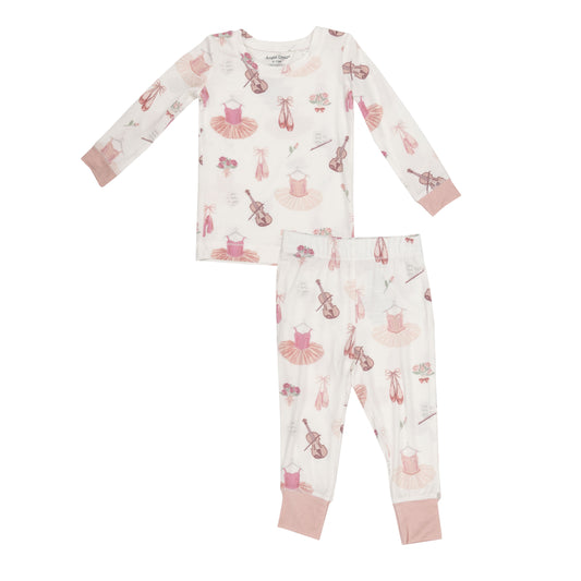 Ballet Longsleeve Loungewear Set Toddler Pink