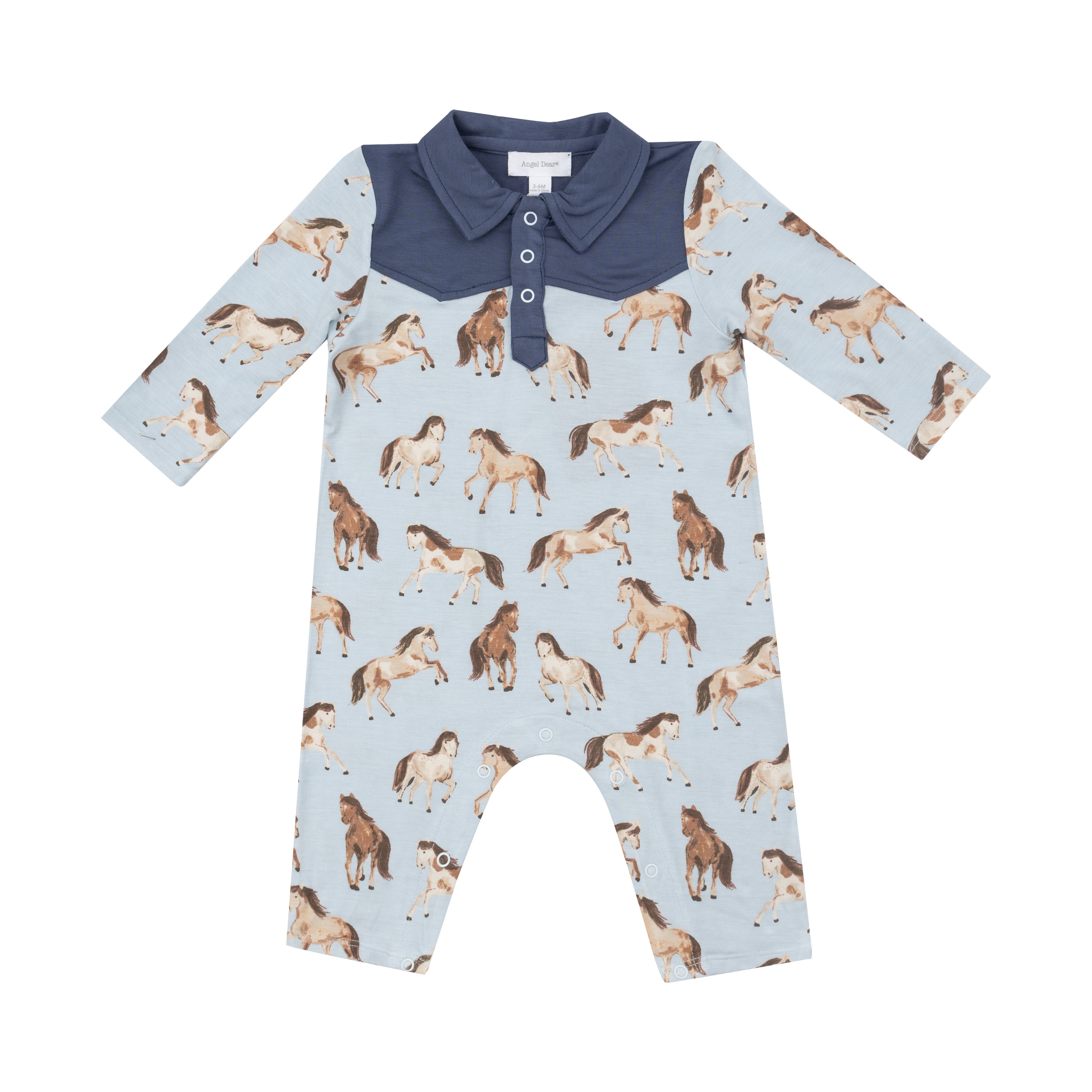 Angel Dear Horses Cowboy Romper