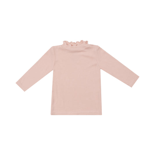 Angel Dear Ribbed Blush Mock Turtle Neck