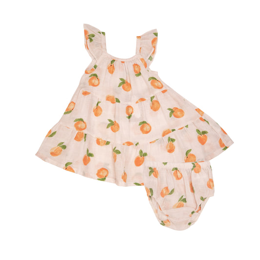 Peaches Sundress and Diaper Cover