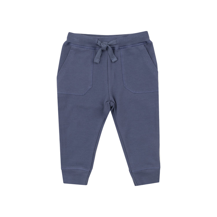 Footballs Inky Blue French Terry