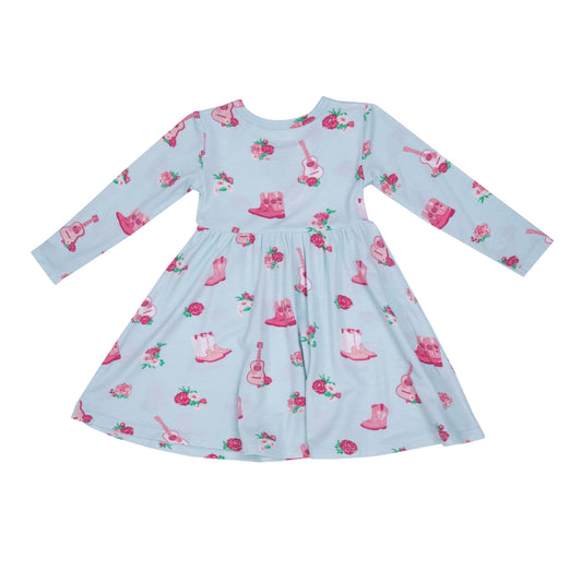 Angel Dear Fancy Cowgirl Twirly Longsleeve Dress