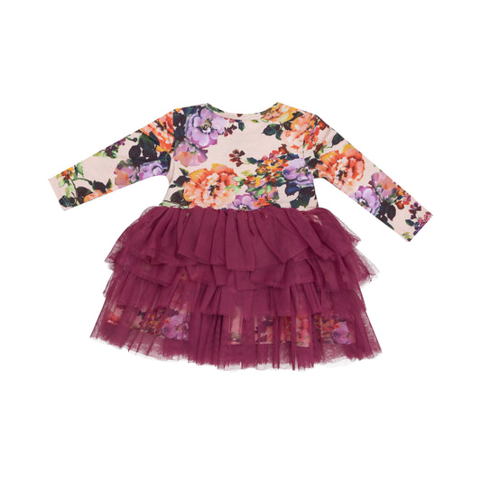 Angel Dear Autumn Rose Tulle Dress