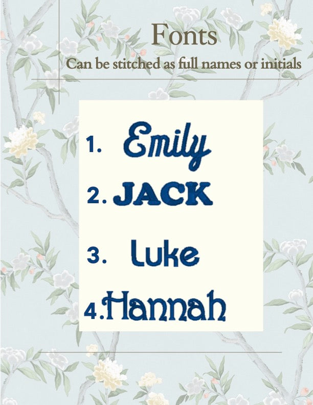 Embroidered Plush Bunny