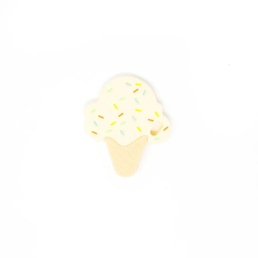 Ice Cream Silicone Teether Vanilla