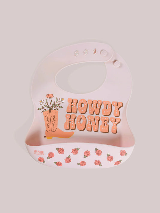 Howdy Honey Silicone Bib
