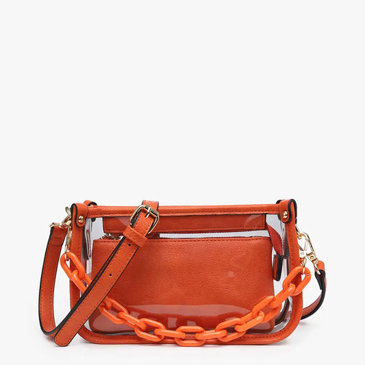 Jessica Clear Bag With Removable Small Bag
