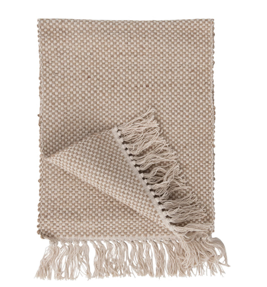 Woven Jute and Cotton Table Runner