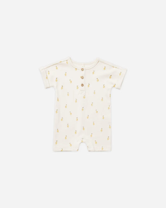 Quincy Mae Short Sleeved One Piece Lemon