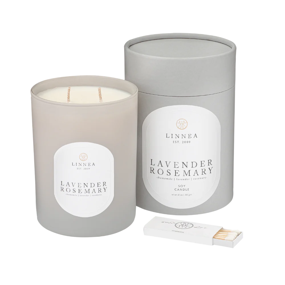 Lavender Rosemary 2 Wick Candle