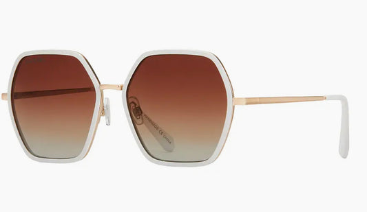 Addyson White Gold/ Brown Gradient Polarized Lens Sunglasses