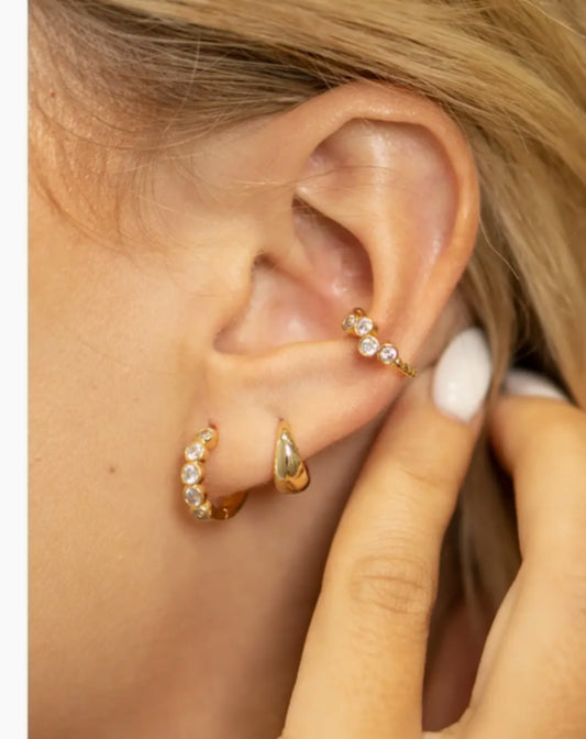 Shiny Huggie Earring