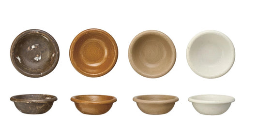 Stoneware Vintage Bowls 4 Colors