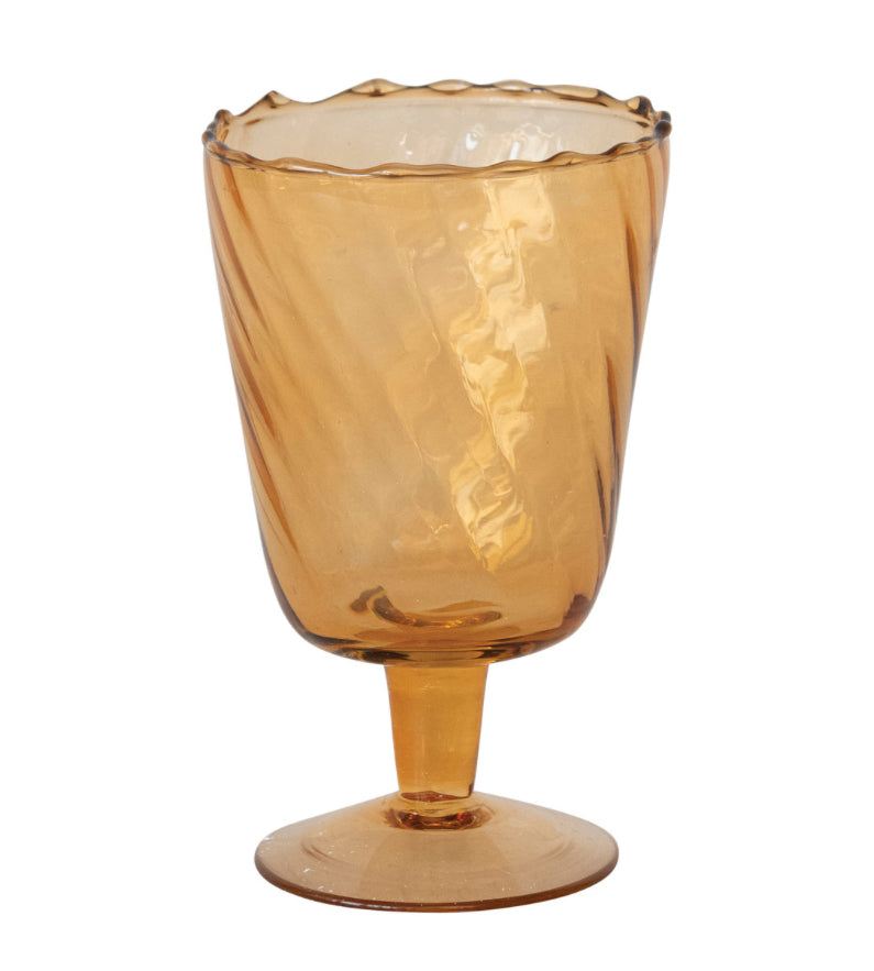 Amber Glass Vase/Votive Holder