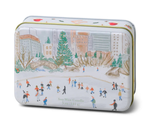 5 oz Holiday Candle Tin Mistletoe and Mint