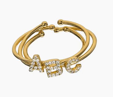 Initial Ring Gold