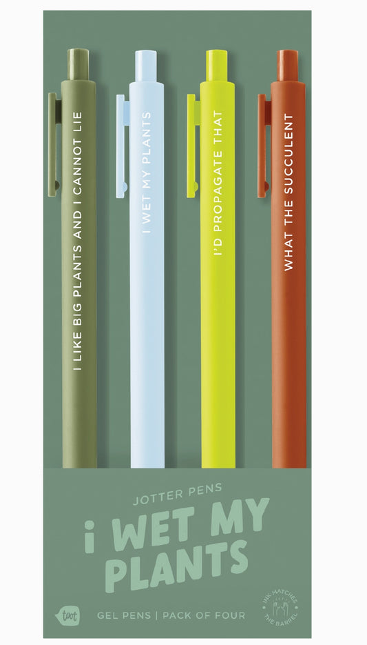 I Wet My Plants Pen Set