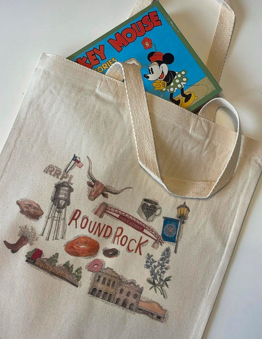 Iconic Round Rock Tote Bag