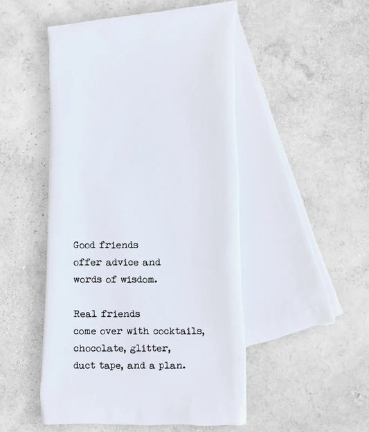 Real Friends Tea Towel