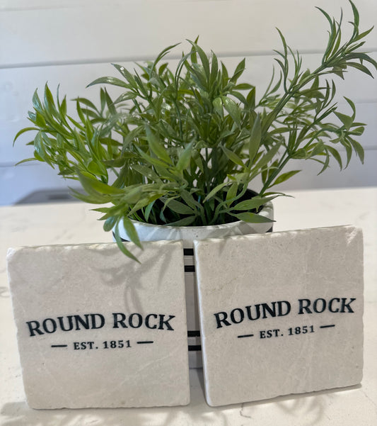 Round Rock Marble Coaster