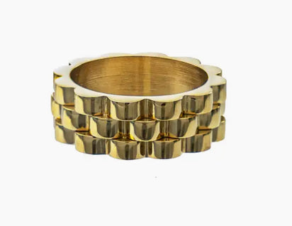 Gold Watch Band Ring Size 8
