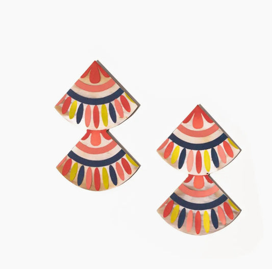 Pioneer Double Tile Earrings