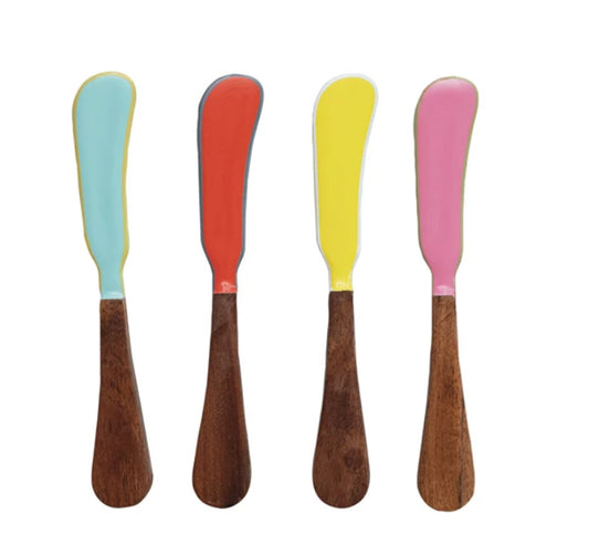 Enameled Canapé Knife 4 colors