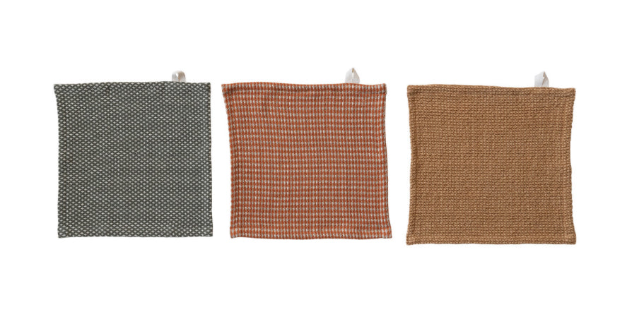 Cotton Dish Cloths Set of 3