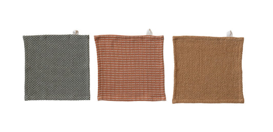 Cotton Dish Cloths Set of 3