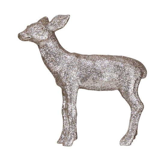 Resin Deer With Glitter Finish