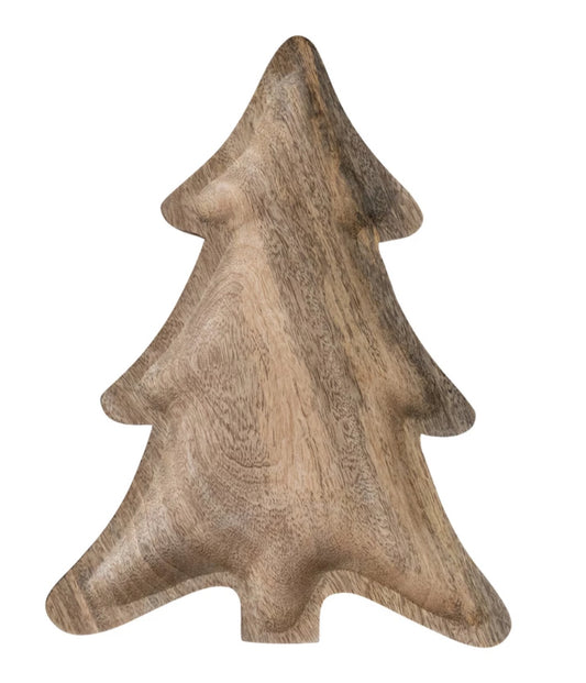Mango Wood Tree Shaped Tray