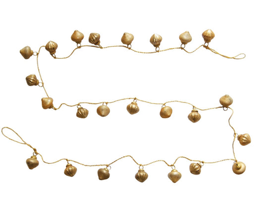 Mercury Glass Ornament Garland Gold