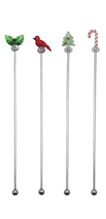 Christmas Cocktail Stirrers 4 Styles