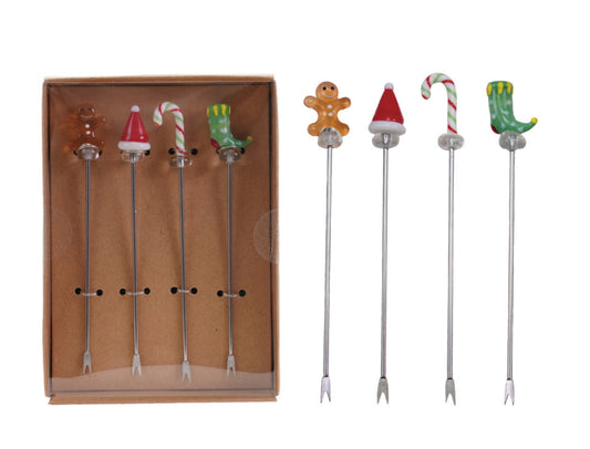 Holiday Appetizer Picks Set of 4