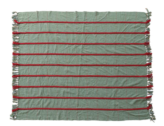 Green/Red Christmas Throw