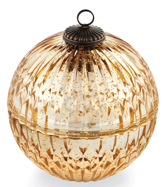 Winter White Mercury Ornament Candle