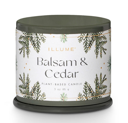 Balsam Cedar Small Tin Candle