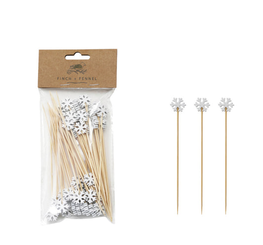 Snowflake Appetizer Picks