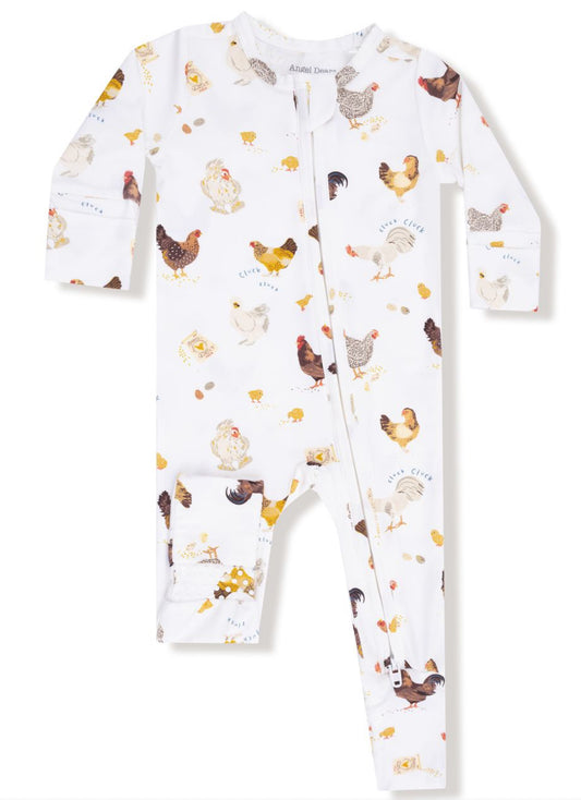 Collector Chickens Unisex 2 Way Footie
