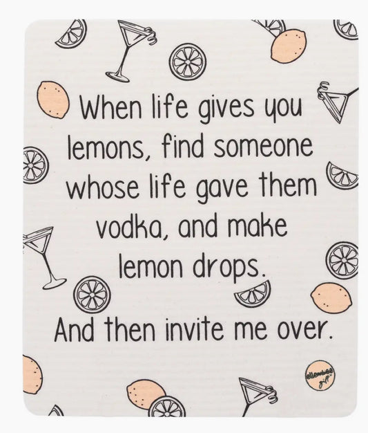 When Life Gives You Lemons Swedish Dish Cloth
