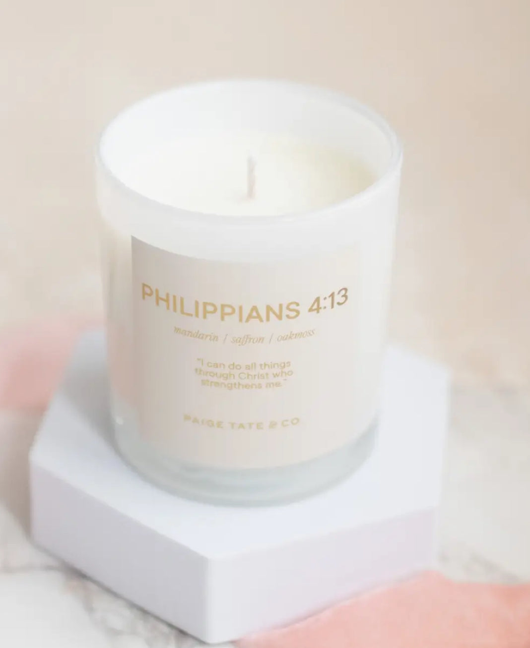 Philippians 4:13 Candle
