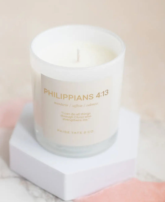 Philippians 4:13 Candle