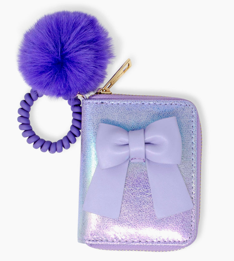 Shiny Bow Strap Wallet 2 Colors