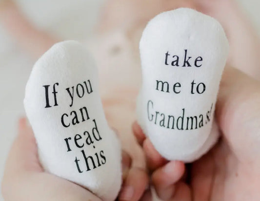 If You Can Read This Take Me To Grandmas Baby Socks