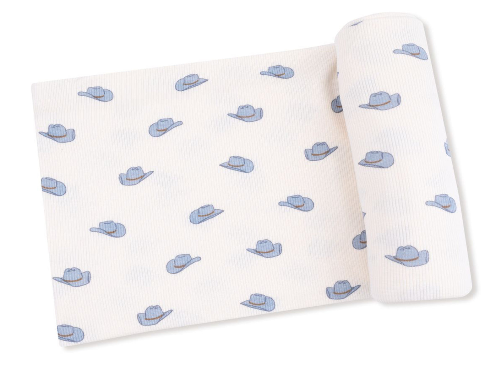 Petite Cowboy Hats Swaddle Blanket