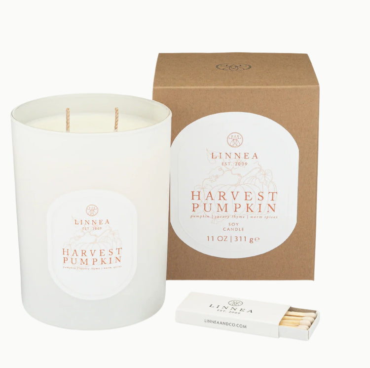 Harvest Pumpkin 2 Wick Candle